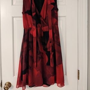 Alice and Olivia red and black dress size 10
